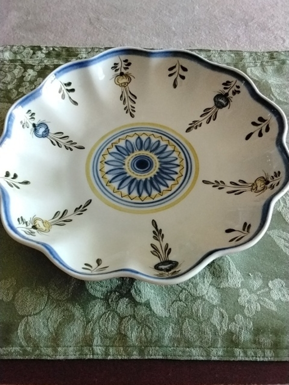 Viana Do Costelo Portugal Hand Painted Bowl